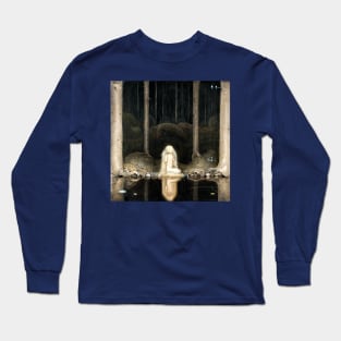 Leap the Elk and Little Princess Cottongrass - John Bauer Long Sleeve T-Shirt